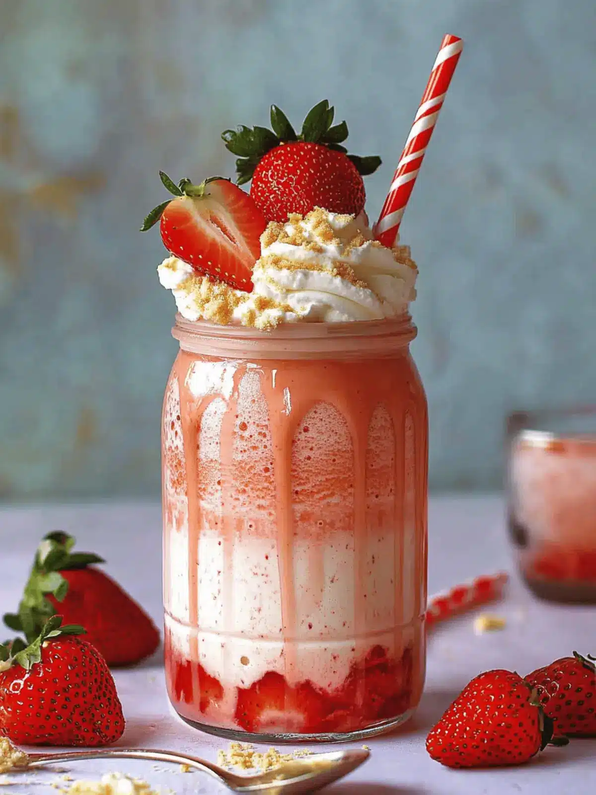 Creamy Strawberry Cheesecake Milkshake That’ll Wow Your Taste Buds 4 Strawberry Cheesecake Milkshake