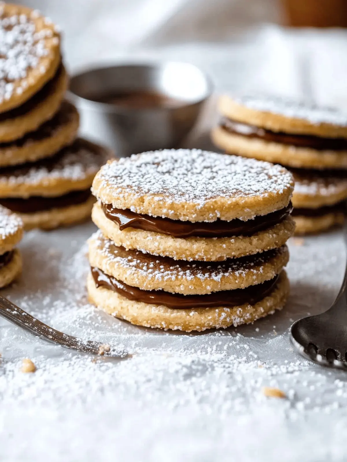 Nutella Sandwich Cookies