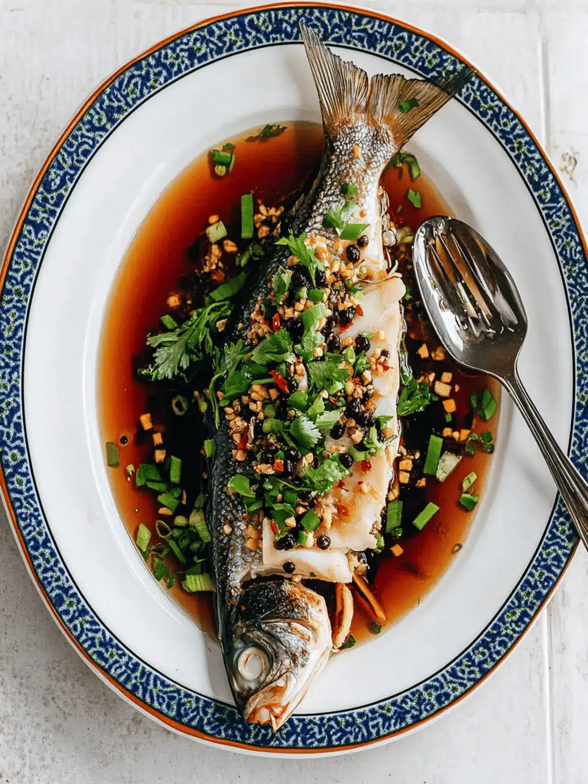 Steamed Fish with Black Bean Sauce
