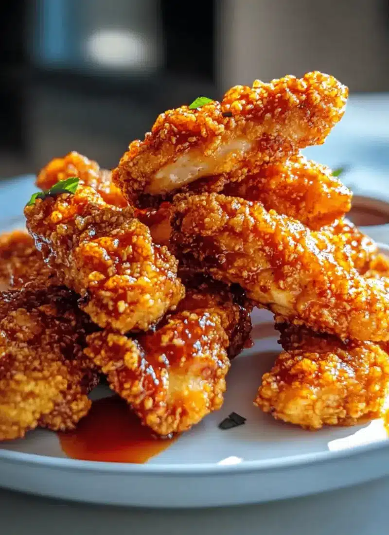 Honey Sriracha Chicken Tenders Oven Baked