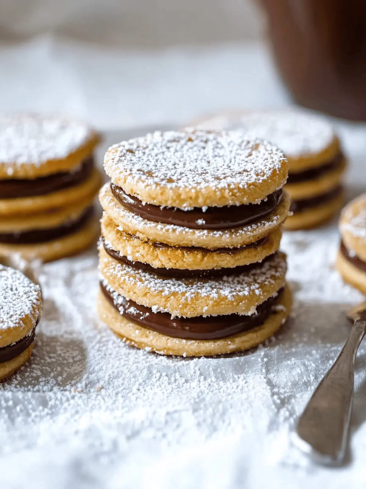 Nutella Sandwich Cookies