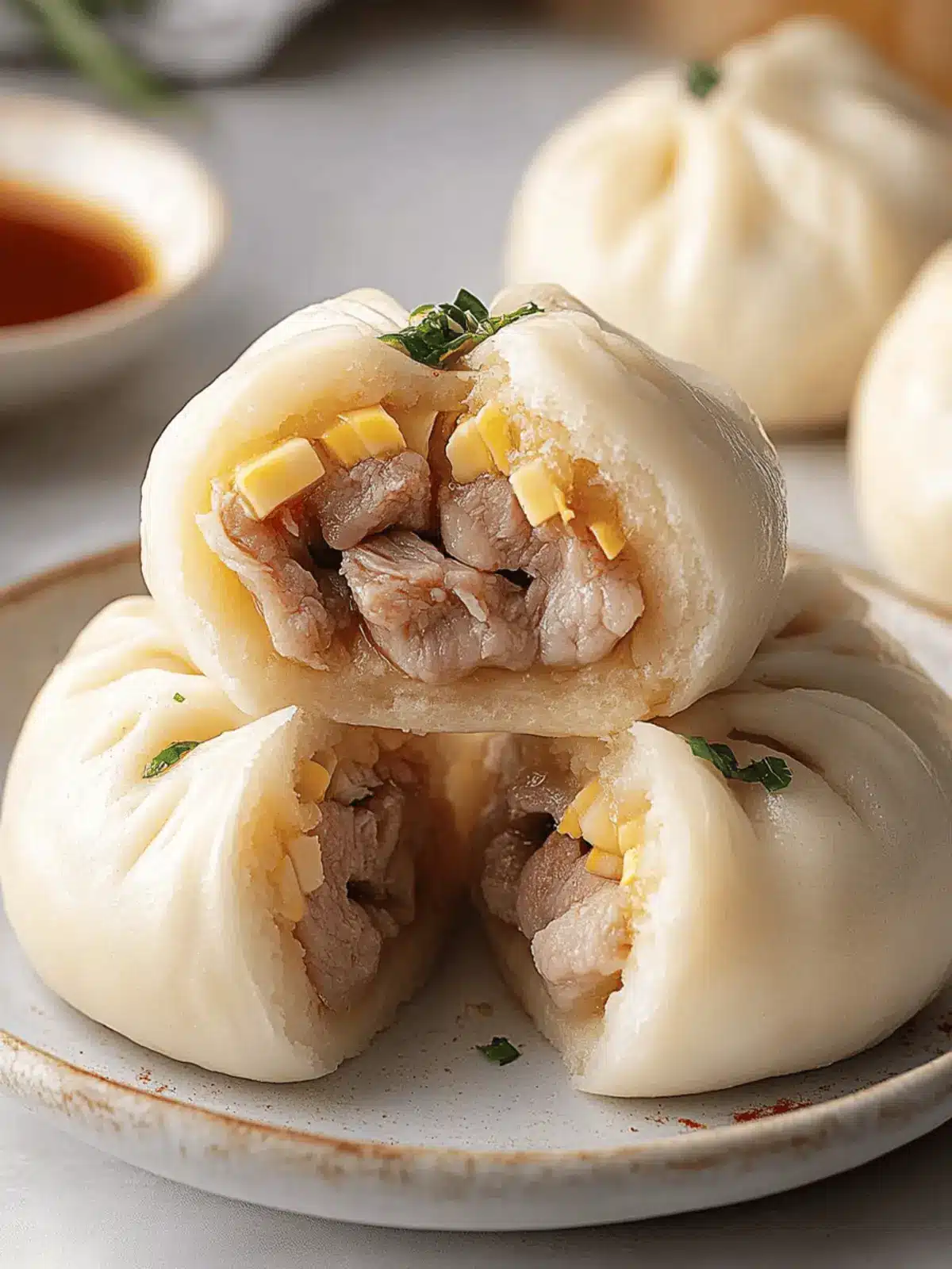 Bánh Bao (Vietnamese Steamed Pork Buns)