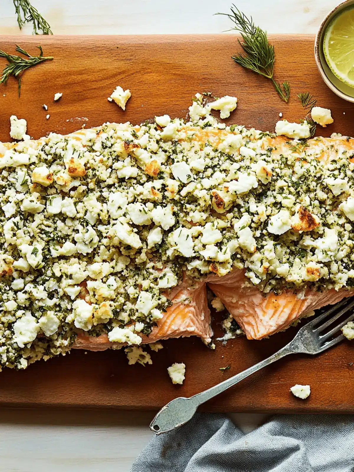 Feta & Herb-Crusted Salmon