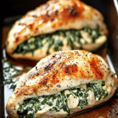 Spinach Stuffed Chicken Breasts