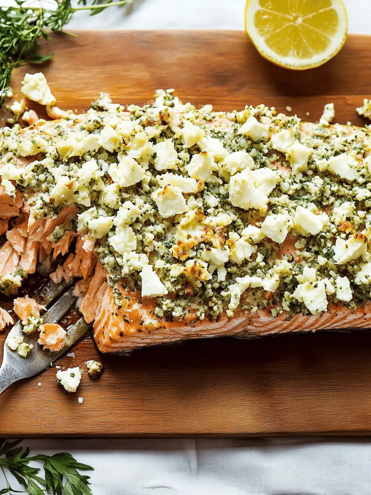 Feta & Herb-Crusted Salmon