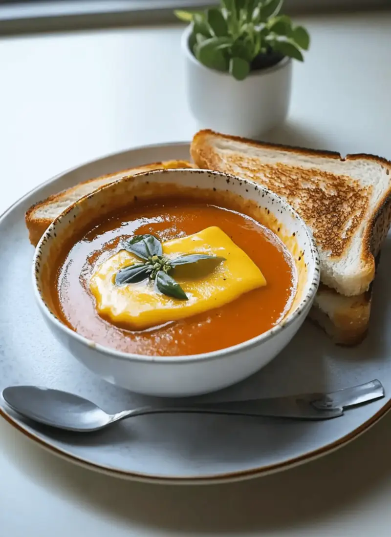 Grilled Cheese and Tomato Soup