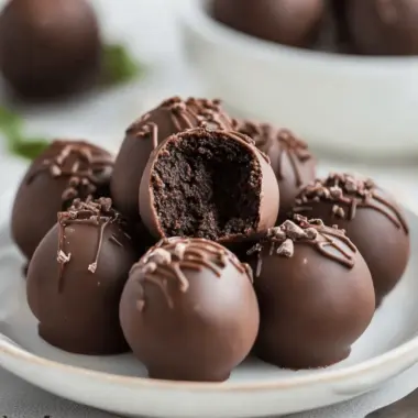 Easy Brownie Truffles