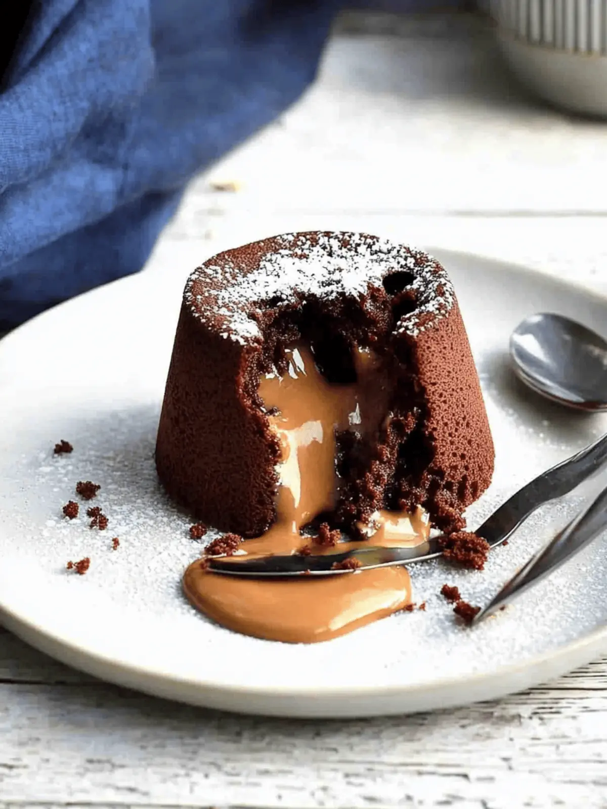 Peanut Butter Chocolate Molten Lava Cake