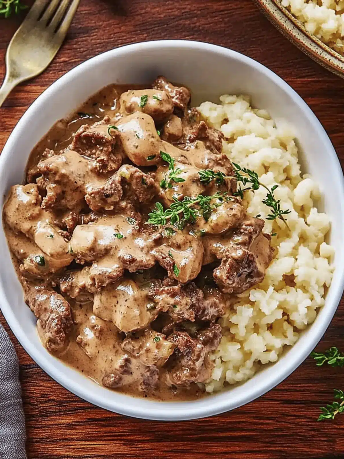 Keto Beef Stroganoff
