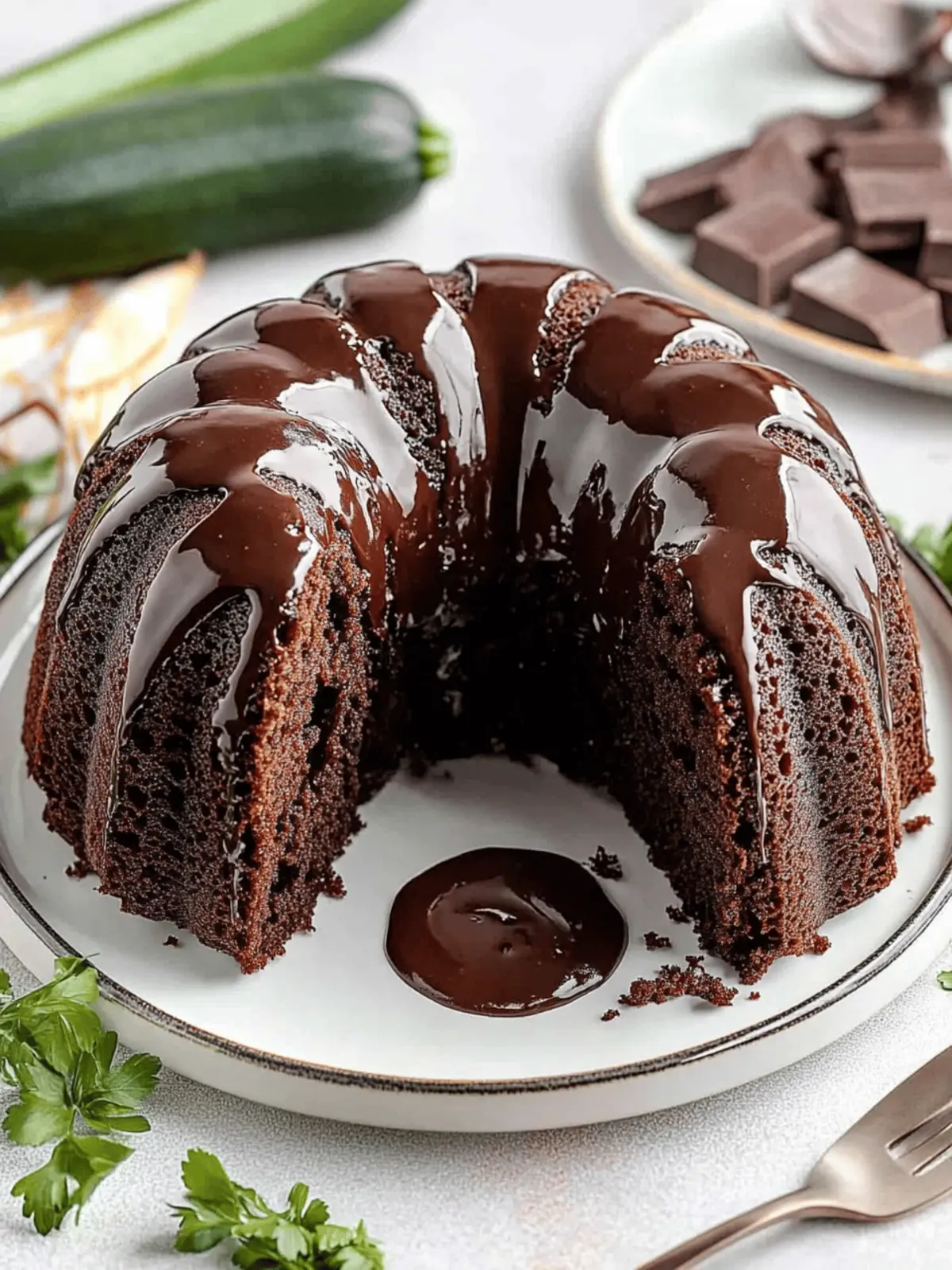 Zucchini Chocolate Bundt Cake