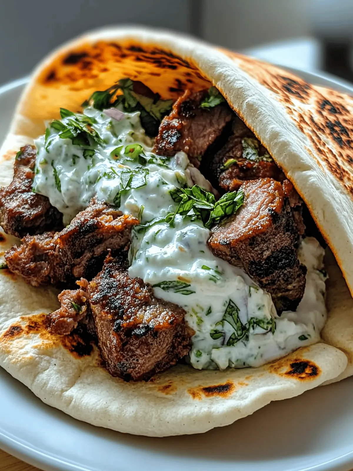 25-Minute Greek Lamb Pita Wraps with Homemade Tzatziki Bliss