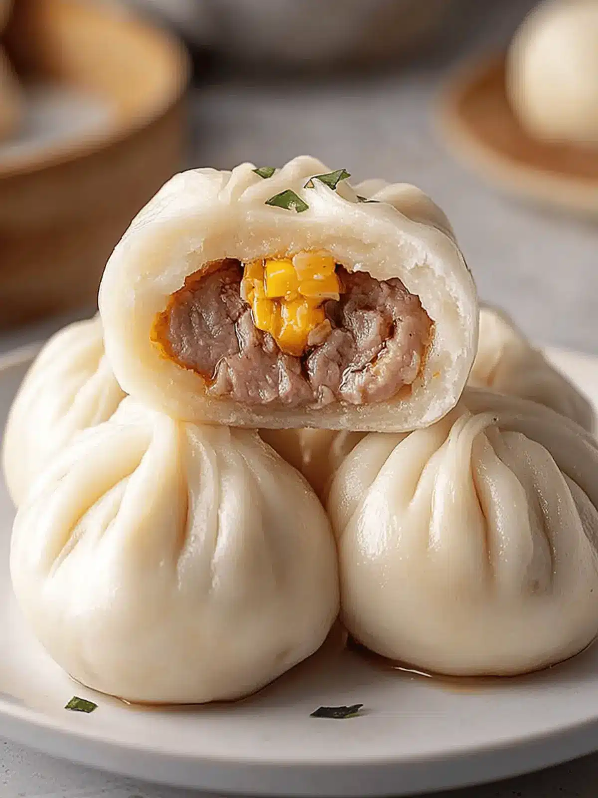 Bánh Bao (Vietnamese Steamed Pork Buns)
