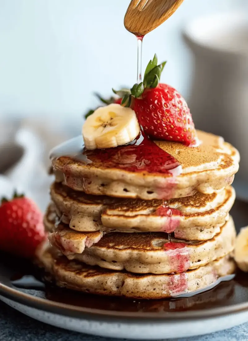 The Perfect Strawberry Banana Pancake Recipe
