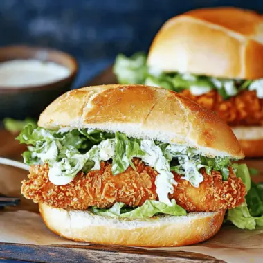Crispy Chicken Caesar Sandwich