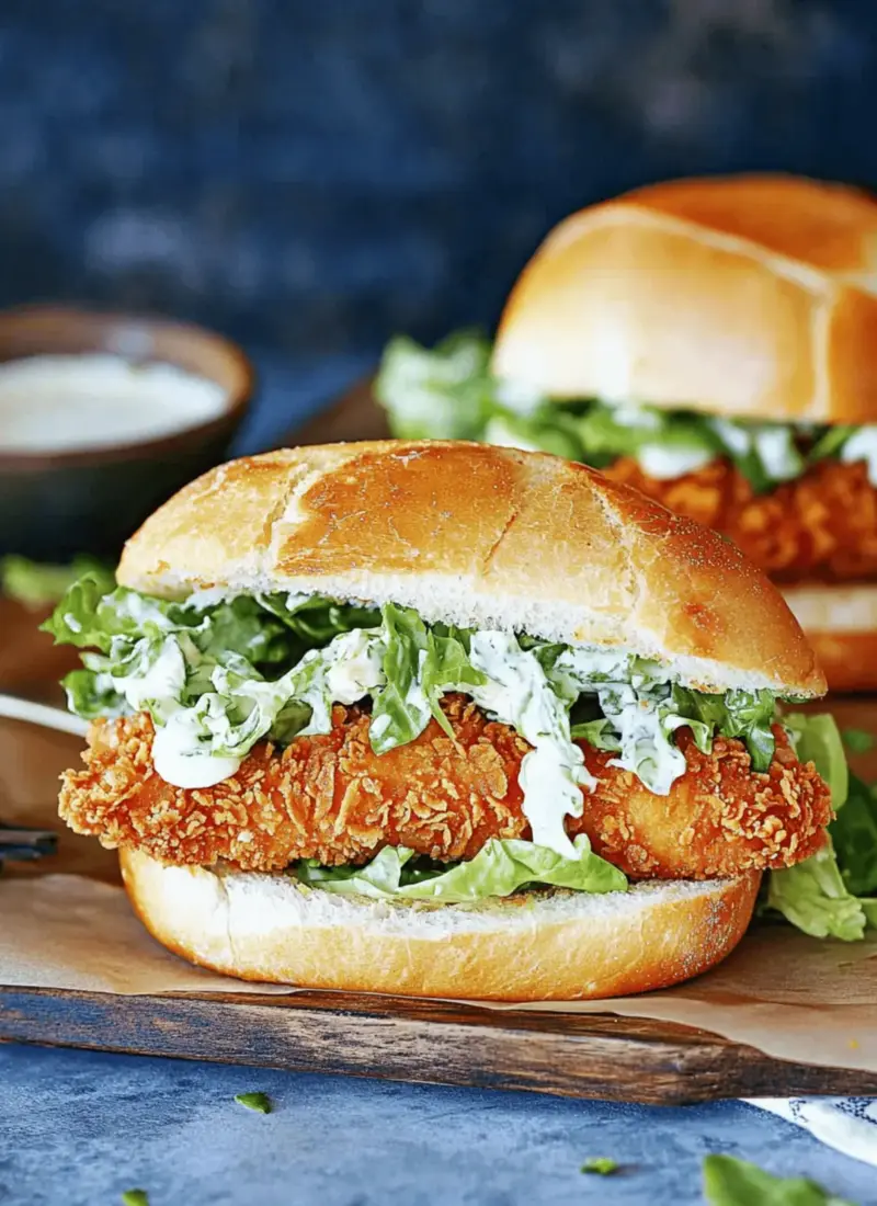 Crispy Chicken Caesar Sandwich