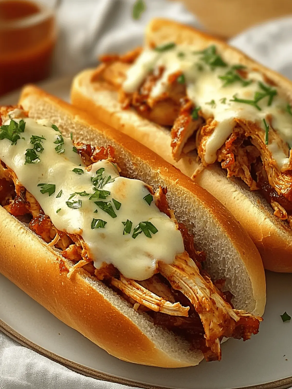 Loaded Chicken Subs Recipe with Melty Cheese and Veggies 3 Loaded Chicken Subs Recipe