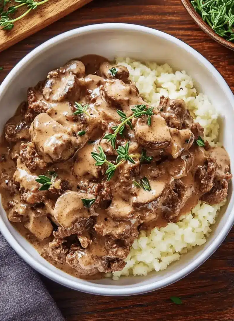 Keto Beef Stroganoff