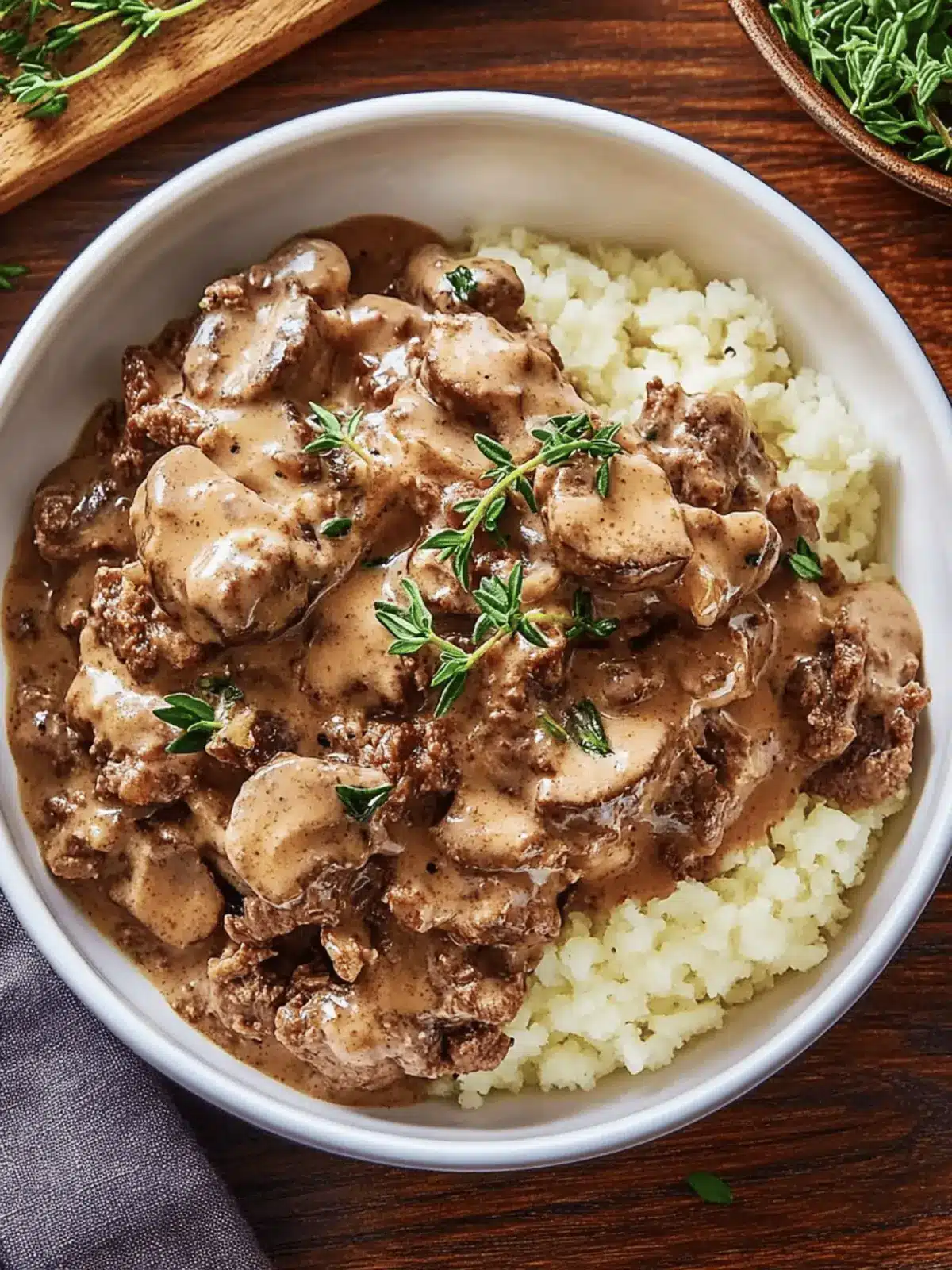 Keto Beef Stroganoff