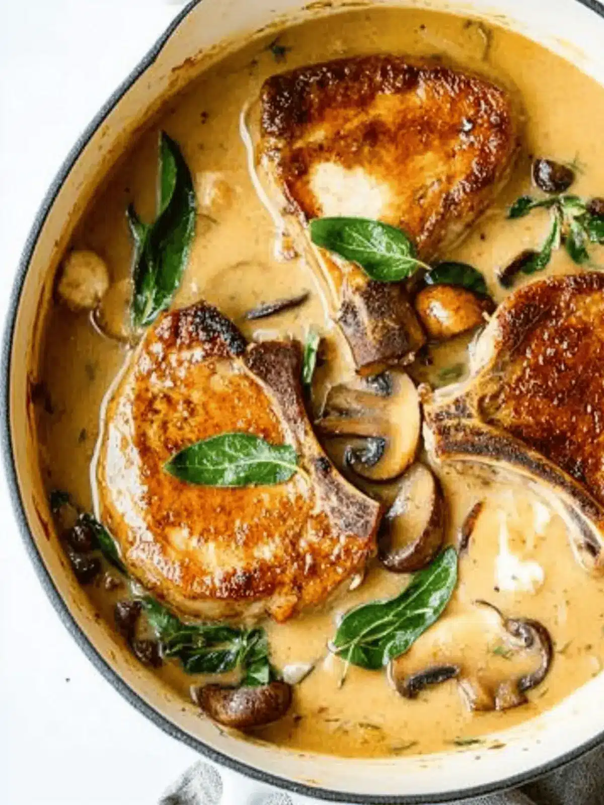 Pork Chops With Mushroom Gravy