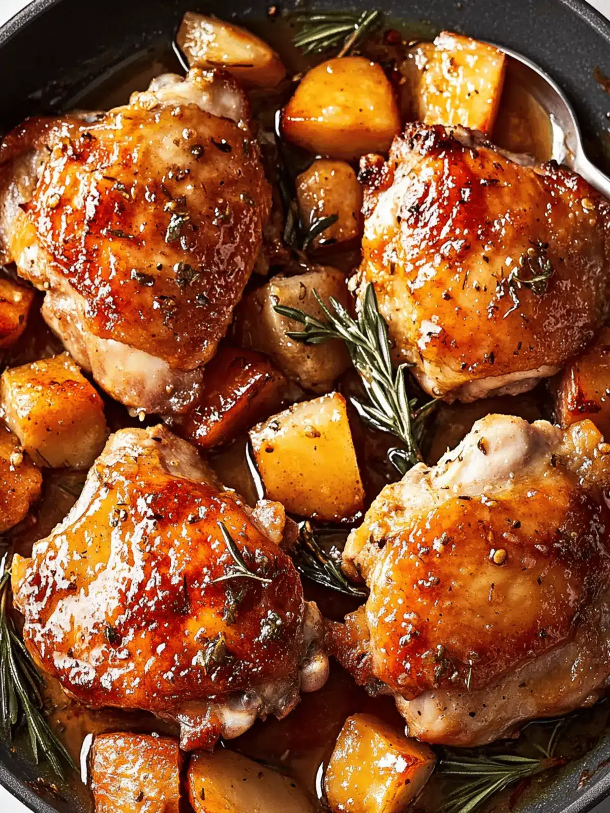 Cider Glazed Chicken Thighs