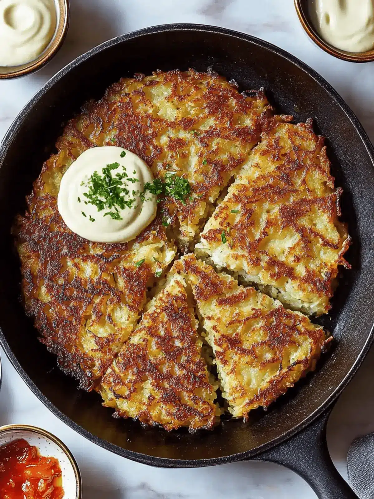 Giant Skillet Latke: Crispy, Cozy Comfort for Any Meal 3 Giant Skillet Latke