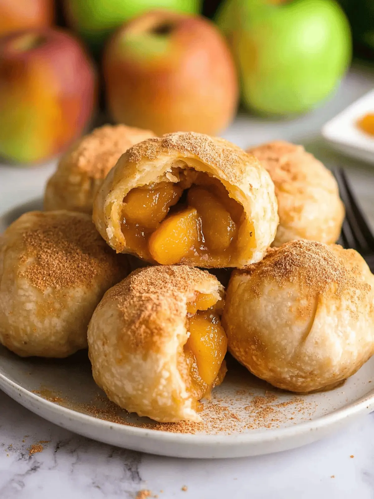 Air Fryer Apricot Apple Dumplings