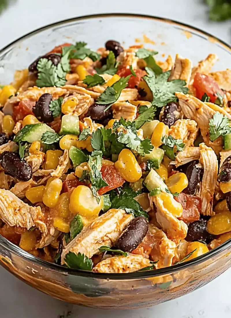 Quick Southwest Chicken Salad Recipe – A High-Protein Meal