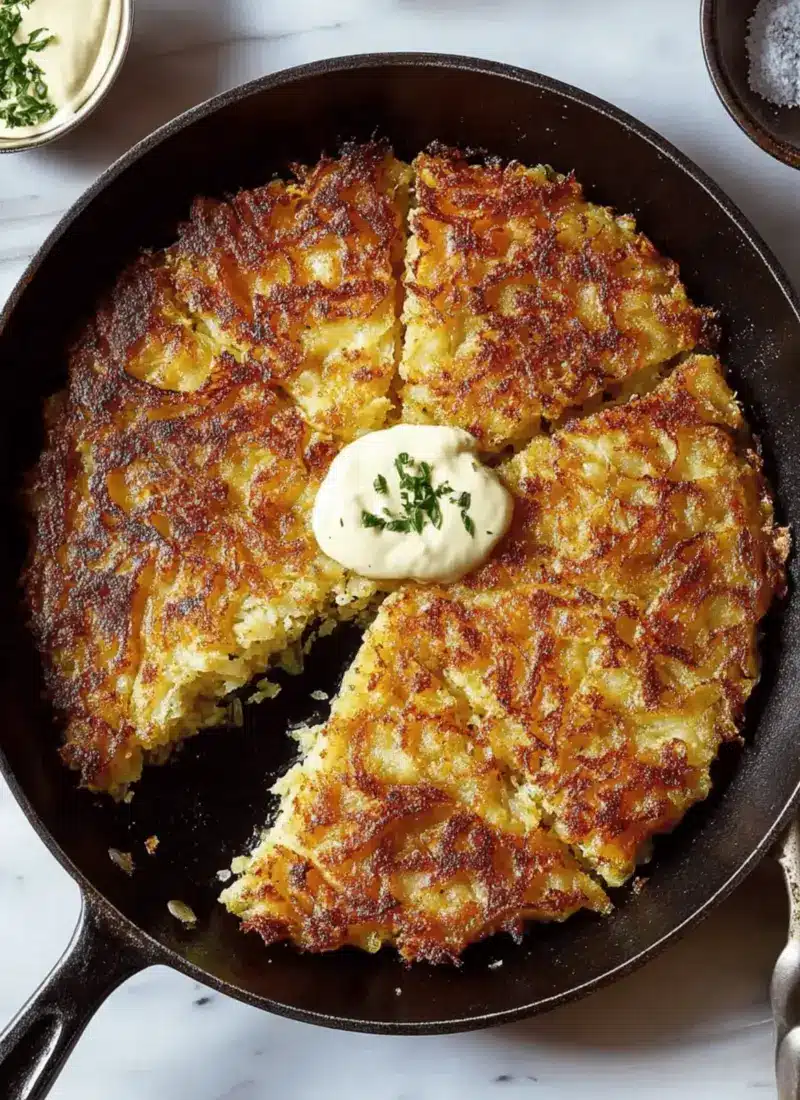 Giant Skillet Latke: Crispy, Cozy Comfort for Any Meal 1 Giant Skillet Latke