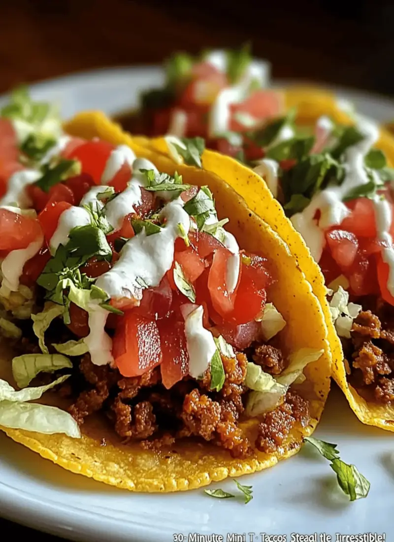 “30-Minute Mini Tacos That’ll Steal the Show – Irresistible!”