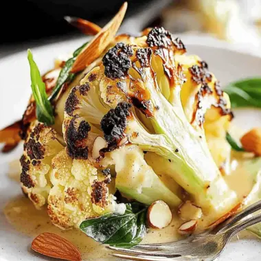 Roasted Cauliflower with Almond Sauce (Ester Restaurant)
