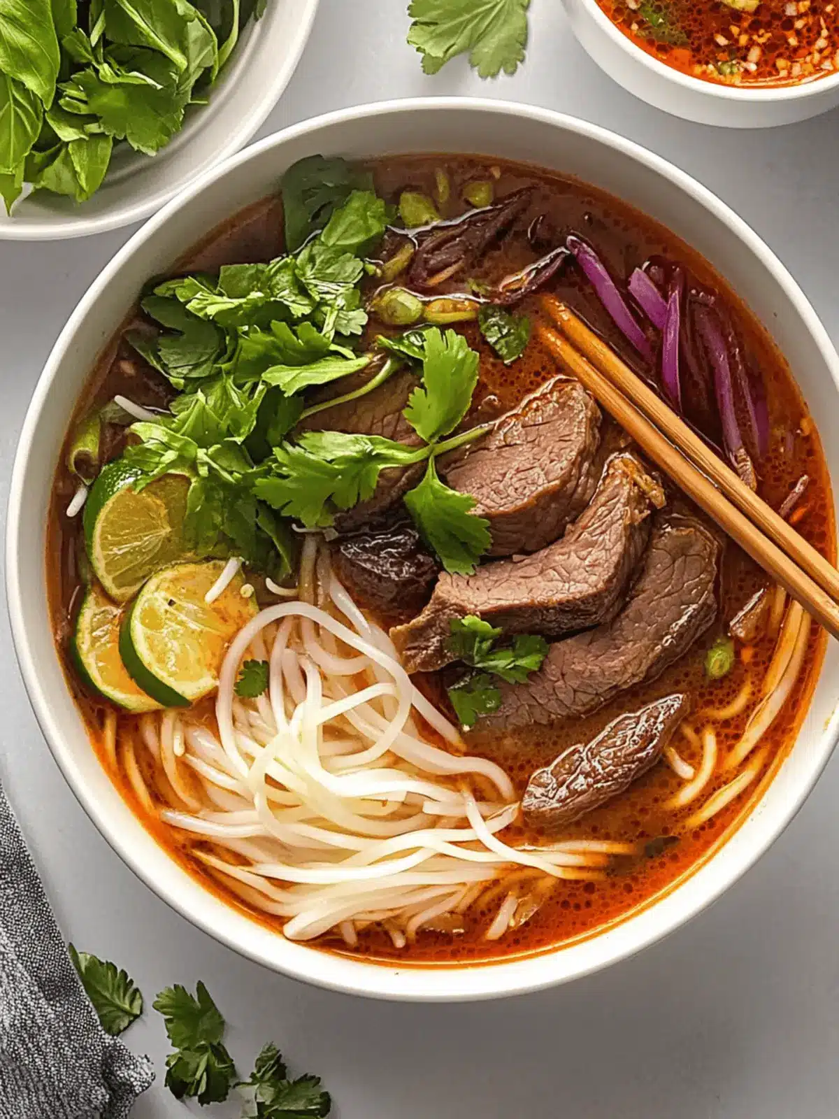 Bun Bo Hue: Dive into Spicy Vietnamese Beef Noodle Bliss 2 Bun Bo Hue (Spicy Vietnamese Beef Noodle Soup)