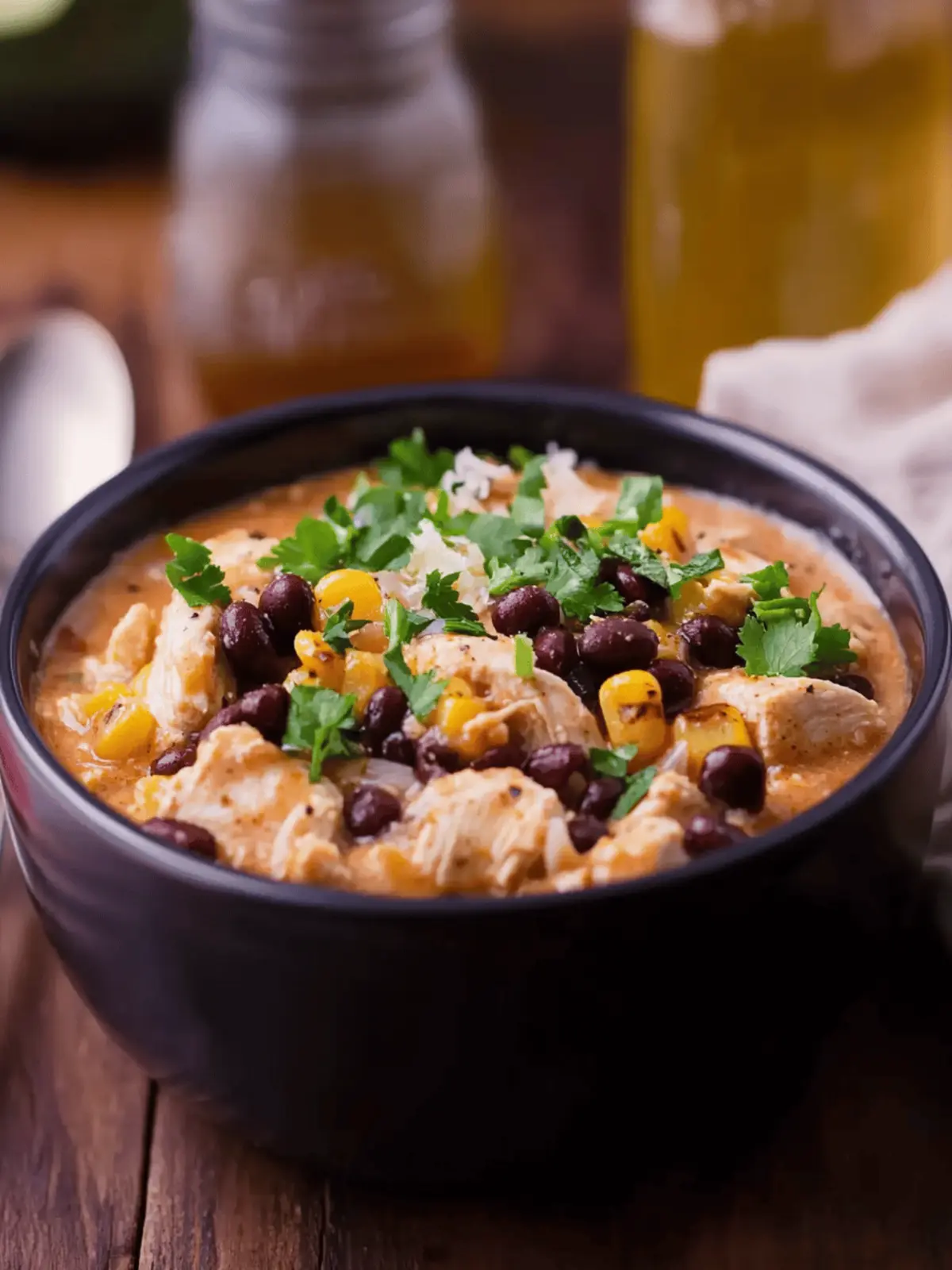 Crock-Pot Chicken With Black Beans & Cream Cheese
