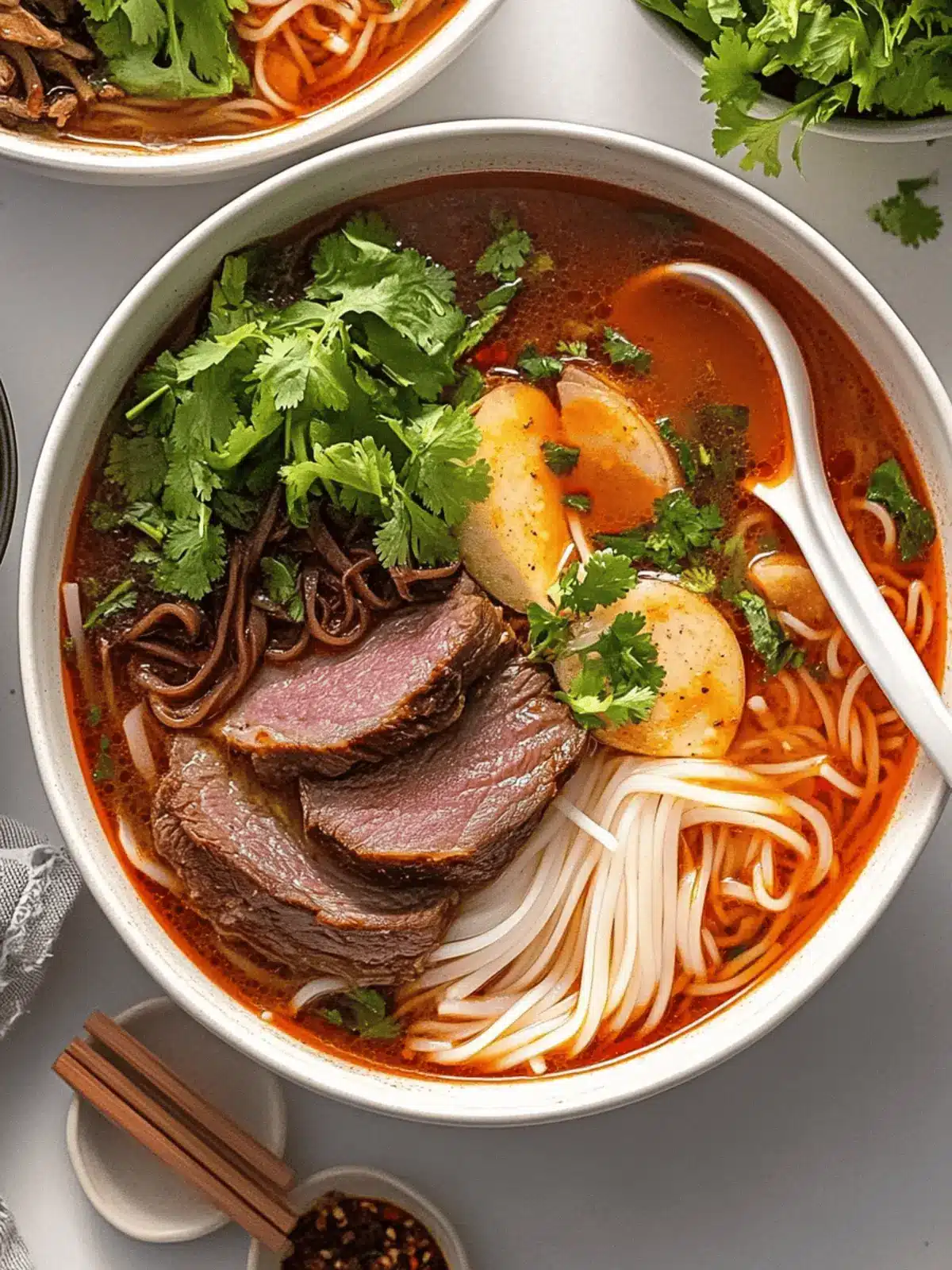 Bun Bo Hue: Dive into Spicy Vietnamese Beef Noodle Bliss 3 Bun Bo Hue (Spicy Vietnamese Beef Noodle Soup)