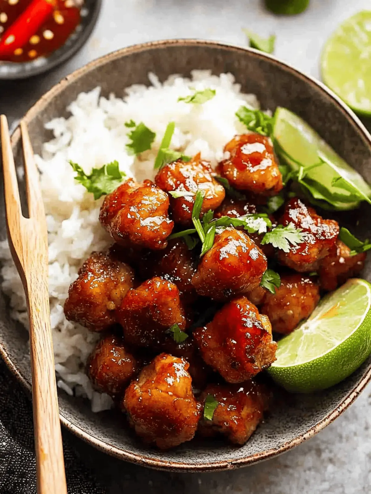 Crispy Thai Pork Bites with Sweet Chilli Sauce