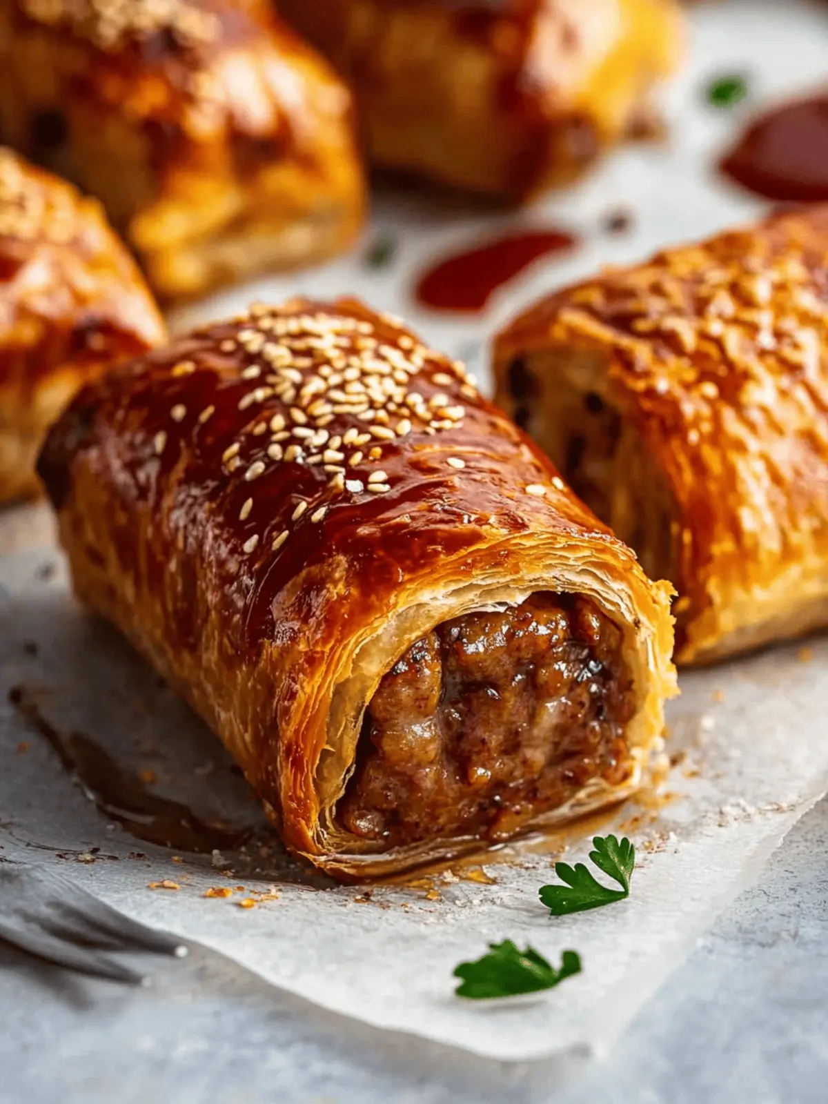 B85 Beef Sausage Rolls