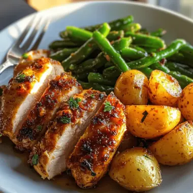 40-Minute Chicken Potatoes and Green Beans Recipe – Irresistible & Easy