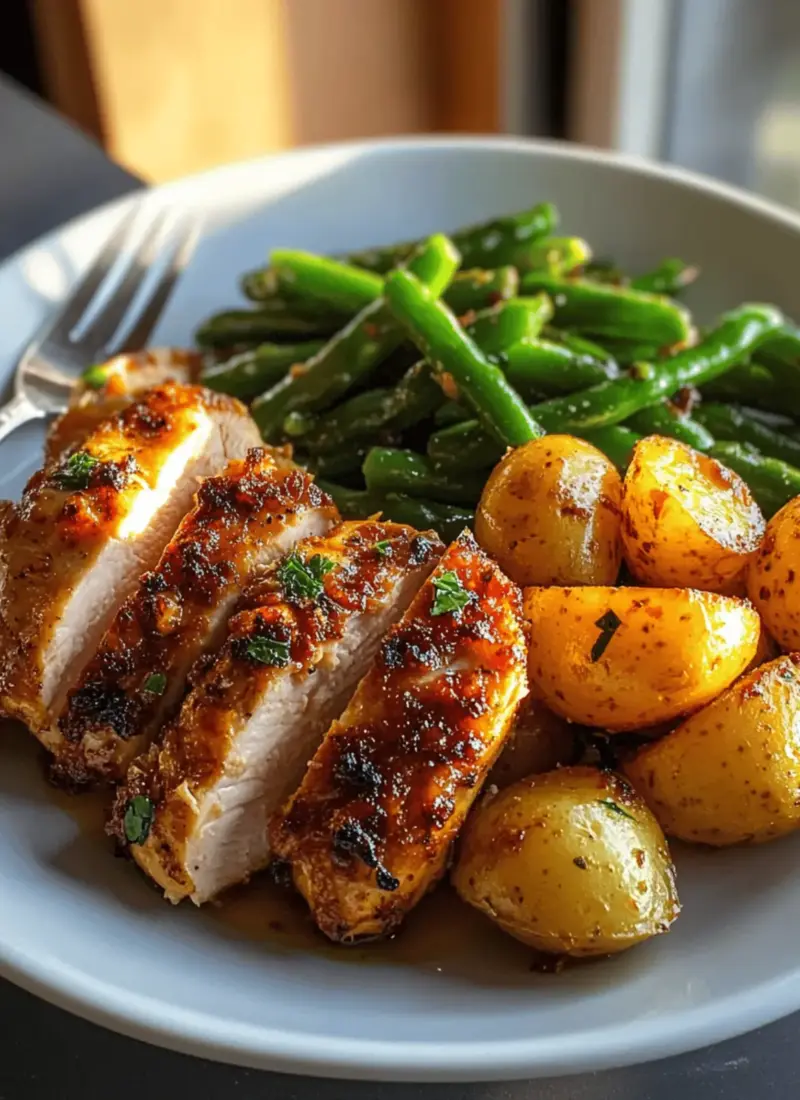40-Minute Chicken Potatoes and Green Beans Recipe – Irresistible & Easy