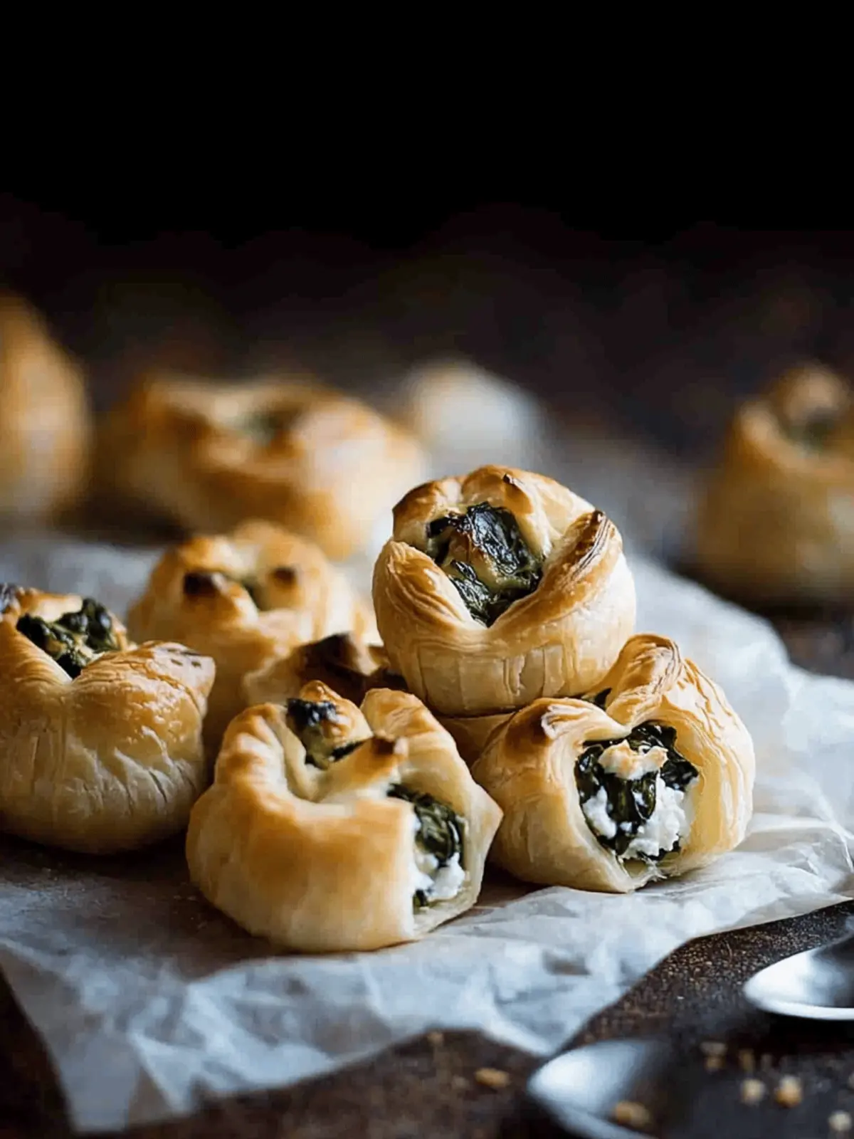 Ricotta and Spinach Puff Pastry Bites