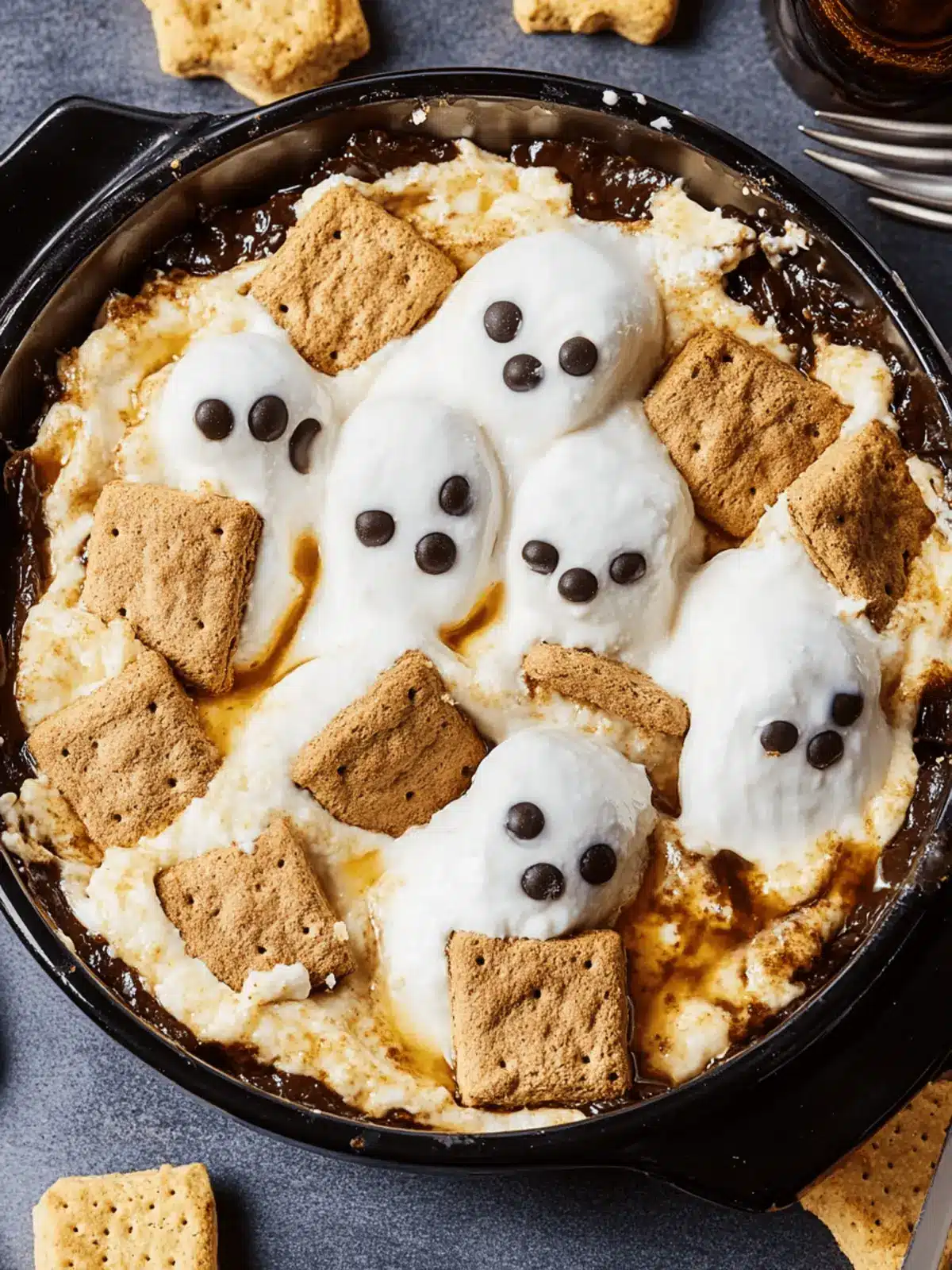 Spooky Ghost S'mores Dip You Can Whip Up in Minutes 3 Ghost S'mores Dip