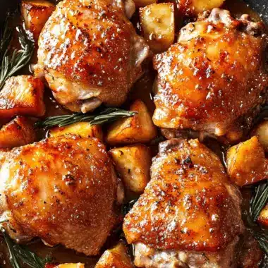 Cider Glazed Chicken Thighs