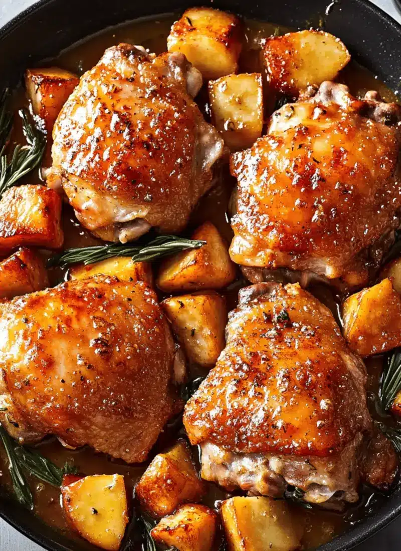 Cider Glazed Chicken Thighs