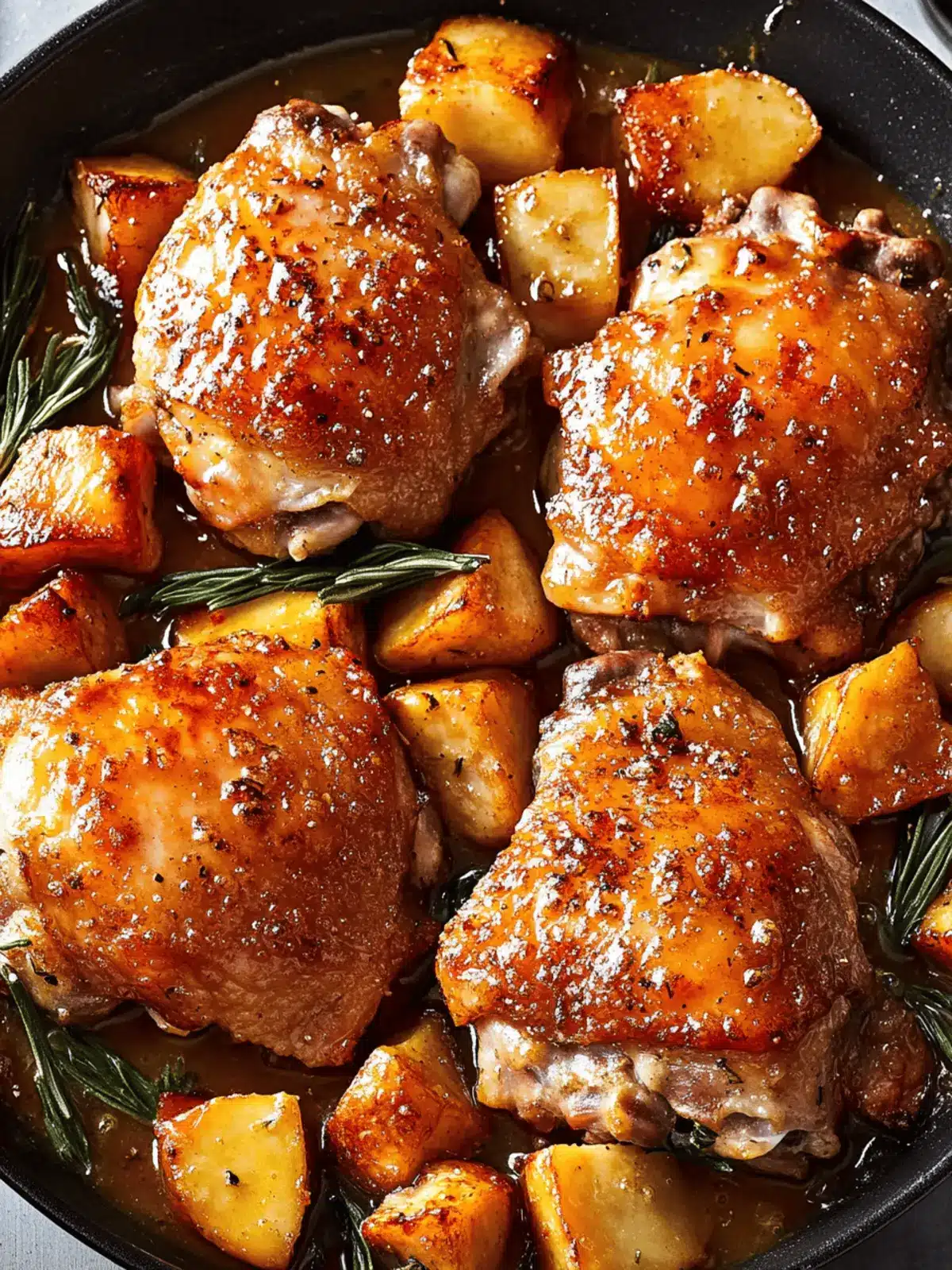 Cider Glazed Chicken Thighs