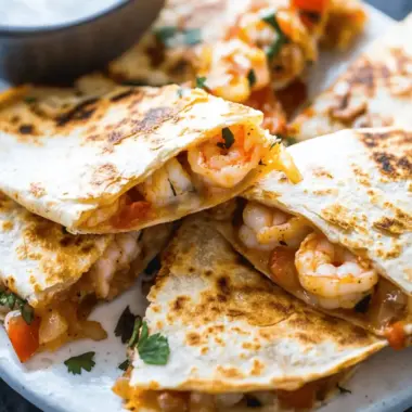 The Best Shrimp Quesadillas