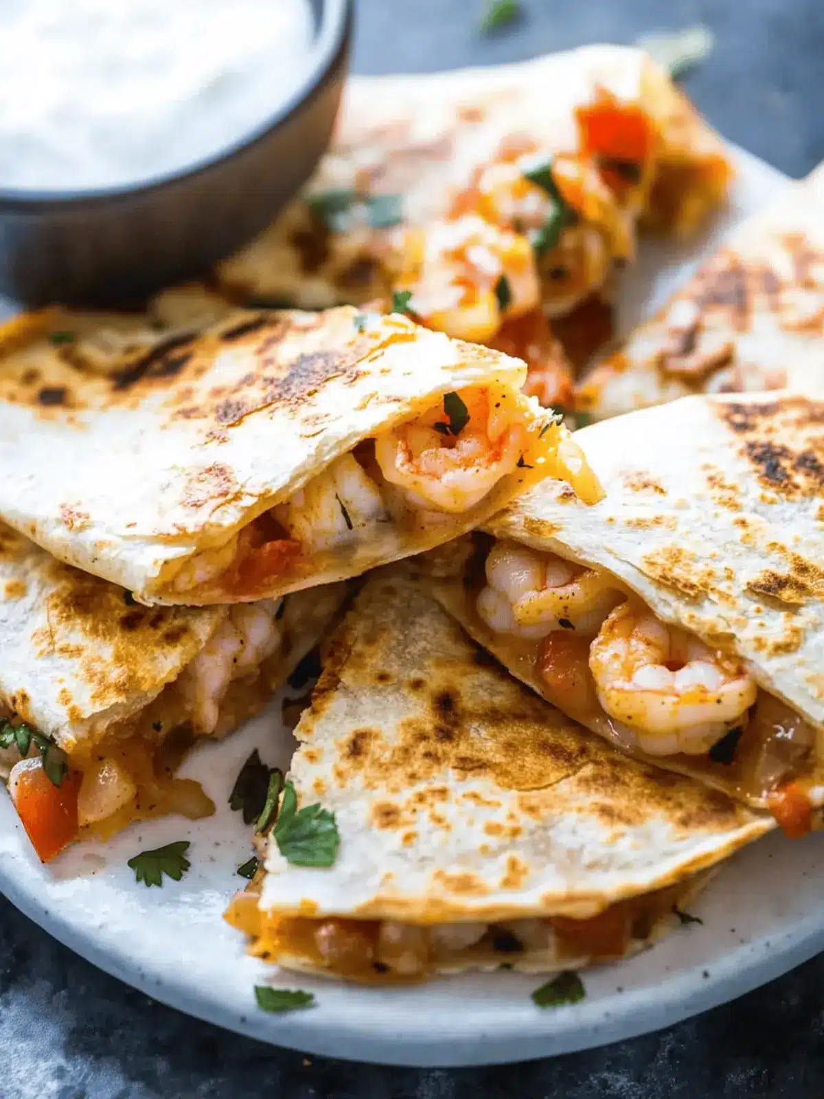 The Best Shrimp Quesadillas