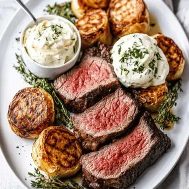 Beef Fillet with Horseradish Cream