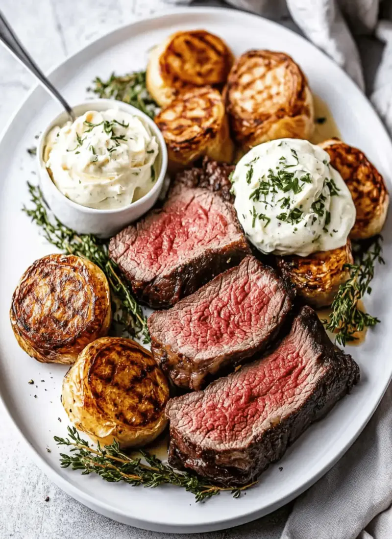 Beef Fillet with Horseradish Cream for a Festive Feast 1 Beef Fillet with Horseradish Cream