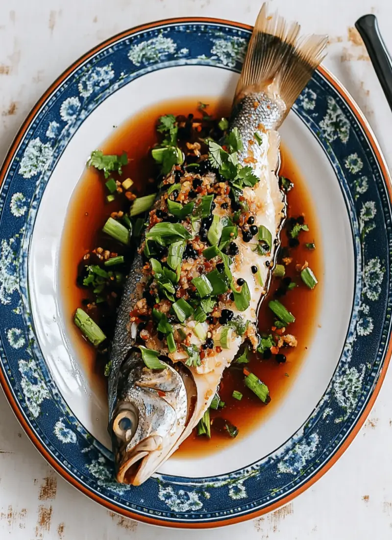 Steamed Fish with Black Bean Sauce