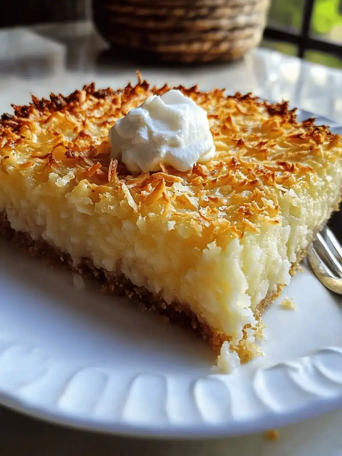 Crustless Coconut Pie