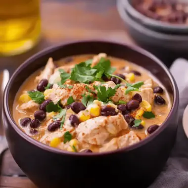 Crock-Pot Chicken With Black Beans & Cream Cheese