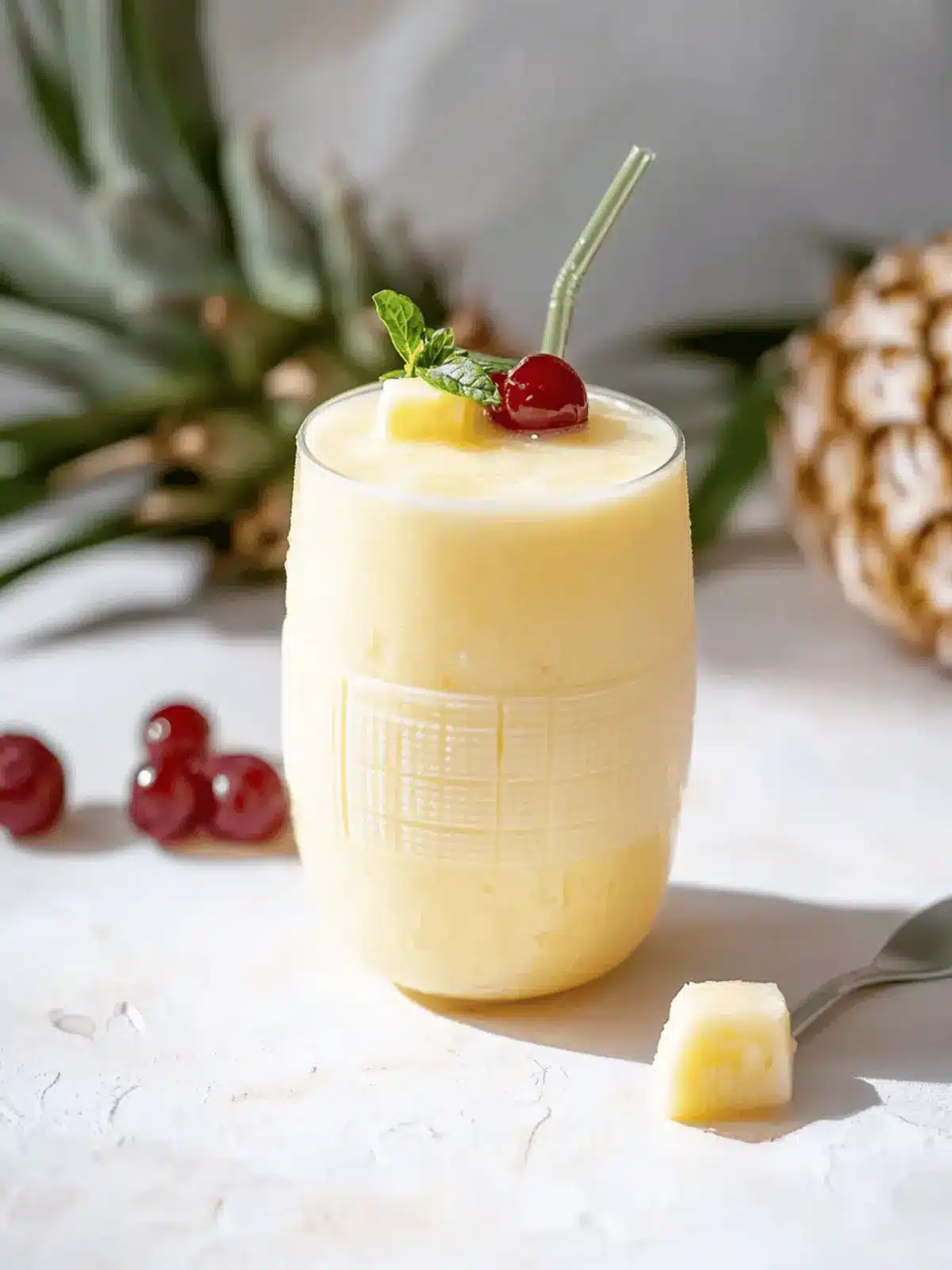 Pina Colada Mocktail (Virgin Pina Colada Recipe)